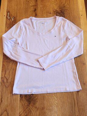 Baby Pink Long-sleeved Tee by Tommy Hilfiger